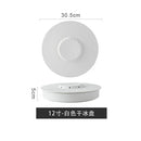 Axyaa Sashimi Plate - Japanese Solid Color Ceramic Plate for Hotel and Home
