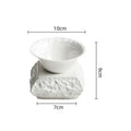 Axyaa Ceramic Stone Soup Bowl Salad Breakfast Plate Utensils Set