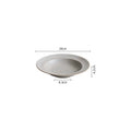 Axyaa Ceramic Dinner Set: Threaded Plates for Japanese Salad, Soup, Pasta - Restaurant Quality