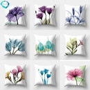 Axyaa Floral Print Polyester Pillow Cover for Home & Office Décor