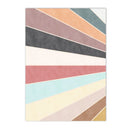 Boho Sun Wall Art Print Canvas Painting Mid Century Retro Poster Axyaa Decor