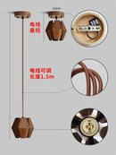 Axya Log Style Wood Chandelier for Dining Room and Kitchen Island