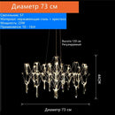 Axyaa Crystal Pendant Light: Modern Luxury Starry Sky Cubic Lighting for Home Decor