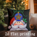 Axyaa Christmas Animal & Snowman Pillow Cover for Sofa, Bedroom, Car
