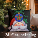 Axyaa Christmas Animal & Snowman Pillow Cover for Sofa, Bedroom, Car