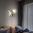 Axyaa Astronaut Moon Explorer Wall Lamp Resin 3D Printing Space Theme Sconce