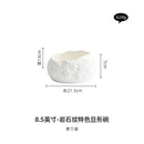 Axyaa Stone Pattern Dan Ceramic Plate Set