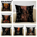 Axyaa African Retro Fashion Girl Sofa Cushion Cover 45x45cm Home Decor Pillow Cover