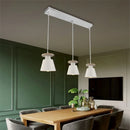 Axyaa Modern Nordic Pendant Light with White Lampshade for Bedroom and Living Room