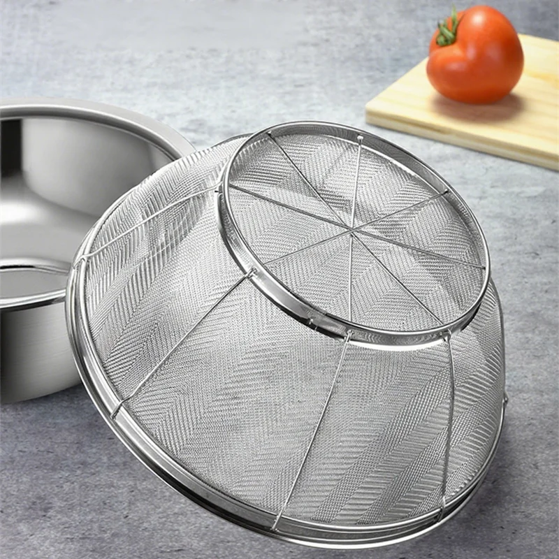 Axyaa Stainless Steel Kitchen Colander and Basket Tub for Cooking and Washing