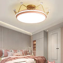 Axyaa Crown LED Ceiling Light for Girl's Bedroom: Modern Princess Decor with Remote