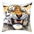 Axyaa Tiger Lion Pillow Case for Home Sofa Decor - Animal Throw Cover