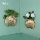 Axyaa Shell Wall Hanging: Elegant Ceramic Ornaments for Advanced Home Decor