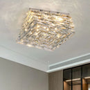 Axyaa Luxury Crystal Ceiling Lamp for Modern Living Room, Dining, Bedroom - LED Indoor Lighting