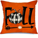 Thankful Blessed Gnome & Pumpkins Pillow Cover for Sofa, Bedroom, Car - Axyaa