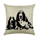 Axyaa Linen Pillowcase: Cartoon Digital Print Pattern for Office, Car, Home Sofa