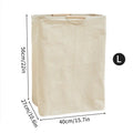 Axyaa Waterproof Laundry Basket Cotton Linen Organizer Foldable Hamper