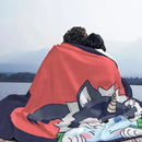 Axyaa Ranga And Rimuru Chibi Fleece Blankets - Spring/Autumn Warm Throw for Sofa & Bedroom