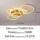Axyaa Nordic LED Ceiling Chandelier for Living Room Bedroom Restaurant Lighting