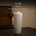 Wood-Fired Porcelain Vase by Axyaa - Boutique Room Decor Flower Pot & Tea Accessory