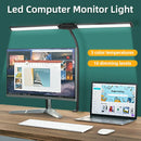 Axyaa Double Head LED Table Lamp: Stepless Dimmable, USB, for Office, Study, Reading