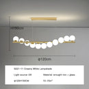 Axyaa Glass Balls LED Ceiling Chandelier for Dining Room Kitchen Office Bar Counter