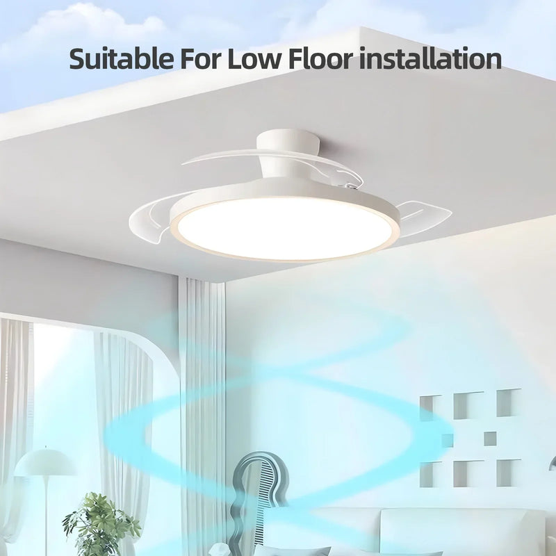Axyaa 42/48in LED Ceiling Fan Light for Home Indoor Lighting Fixtures