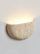 Axya Medieval Style Yellow Stone Wall Lamp for Bedroom Decor