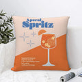 Axyaa Aperol Spritz Themed Pillow Covers for Sofa, Bedroom, Car