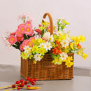 Axyaa Handwoven Rattan Basket with Handle: Hanging Organizer for Home, Toilet, and Sundries