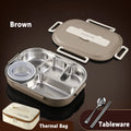 Axyaa Stainless Steel Insulated Bento Lunch Box Set with Bag - Office, School, Commercial