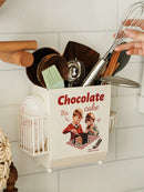 Axya French Vintage Tableware Storage Bucket Kitchen Shelf Set