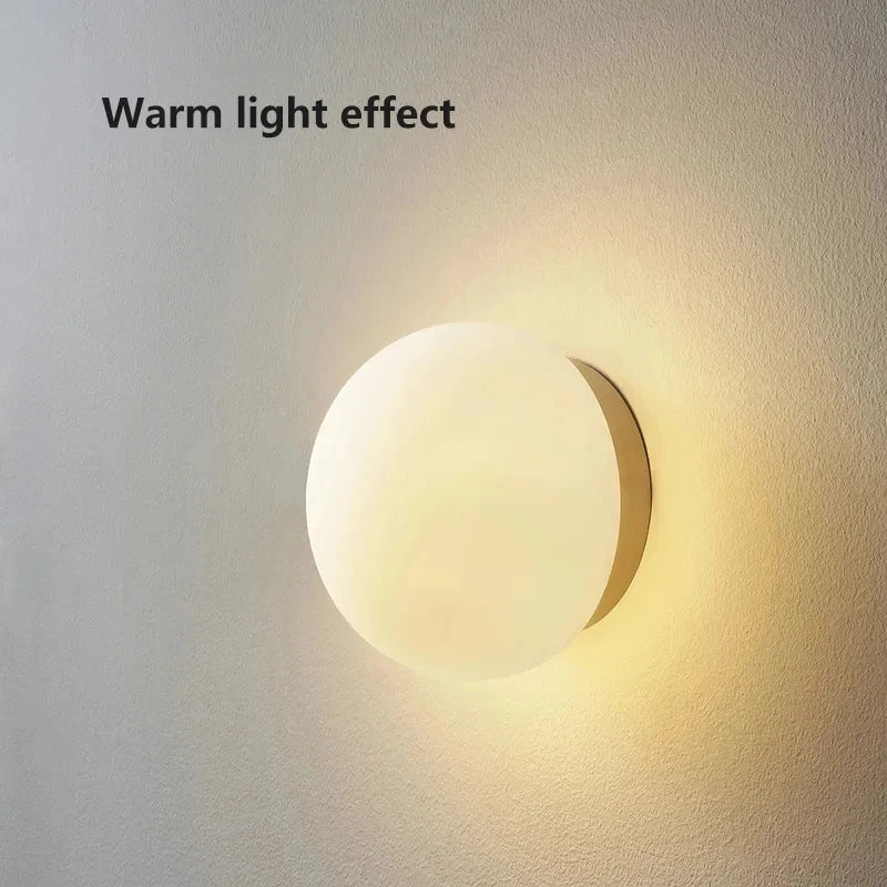 Axyaa White Mushroom Head Wall Lamp with G9 LED Glass Bulb for Various Spaces