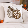 Embroidered Pumpkin Halloween Pillowcase by Axyaa - Cotton Throw Cushion Cover