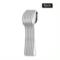 Axyaa 30-Piece Stainless Steel Cutlery Set - Ideal for Restaurants and Hotels