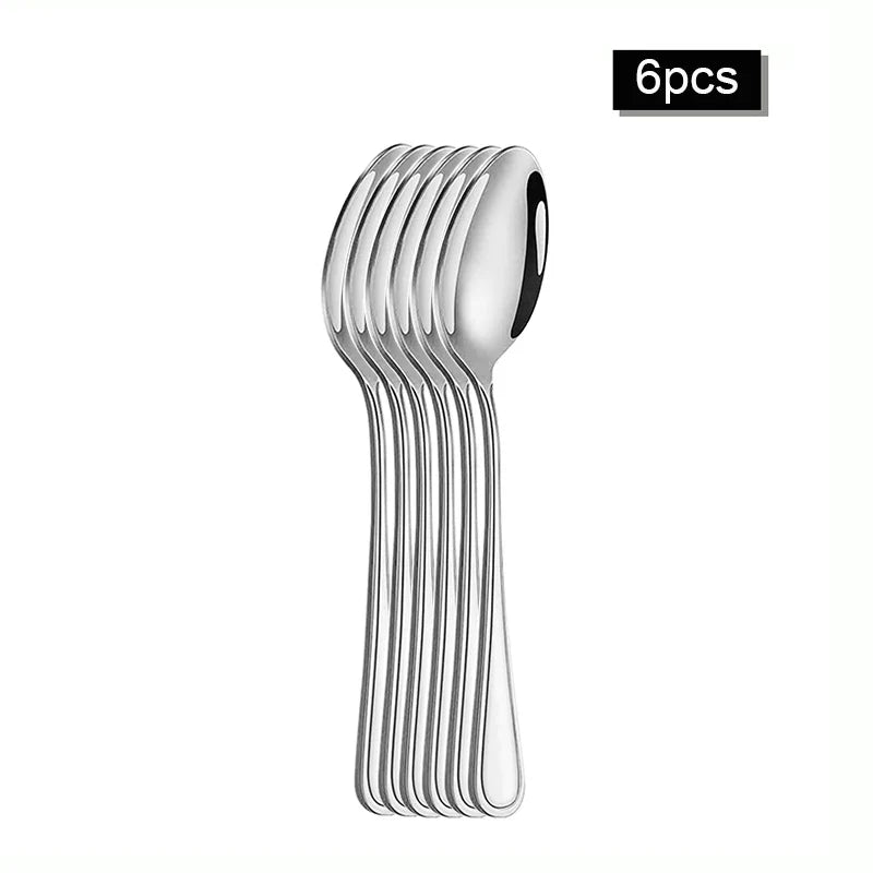 Axyaa 30-Piece Stainless Steel Cutlery Set - Ideal for Restaurants and Hotels