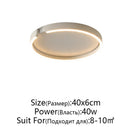 Axyaa Rose Gold Modern LED Ceiling Light Surface Mounted Minimalist Home Lighting
