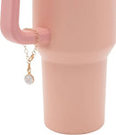 Axyaa 3PCS Silicone Straw Cover & Initial Charm for Stanley Cup Tumblers