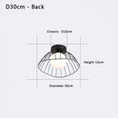 Industrial Ceiling Light Axyaa Straw Hat Glass Ball Lamp Nordic Creative Black or Gold