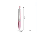 Axyaa Stainless Steel Food Clip with Silicone Non-slip Handle