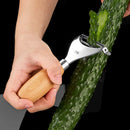 Axyaa Stainless Steel Peeler Corn Separator with Wooden Handle, Home Kitchen Tool