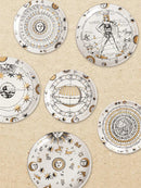Axyaa Ceramic Sun Hanging Plate 10 Inches European Art Wall Decoration