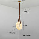 Axyaa Marble Leather LED Pendant Light for Bedroom & Living Room