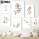 Nordic Kiss Love Wall Art Prints by Axyaa for Home Decor