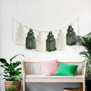 Nordic Christmas Tree Macrame Tapestry for Bedroom Wall Art - Axyaa Aesthetic Decor