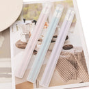 Axyaa Love Chopsticks Set: 5 Pairs Reusable Alloy Sushi Sticks with Non-Slip Grip