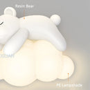 Axyaa Polar Bear Cloud Wall Lamp for Nursery Decor
