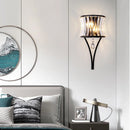 Axyaa Teardrop Crystal Wall Lamp: Elegant Lighting for Bedroom, Living Room, and Aisle