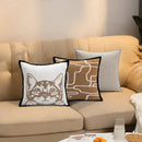 Axyaa Luxe 45x45 Decorative Pillow Cover Set for Home Sofa Bed Decor