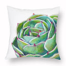 Axyaa Green Plant Cushion Cover for Home Decor